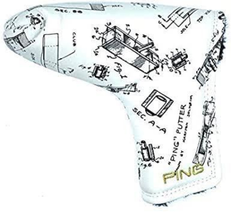 Picture of PING Patent Drawing Blade Putter Cover
