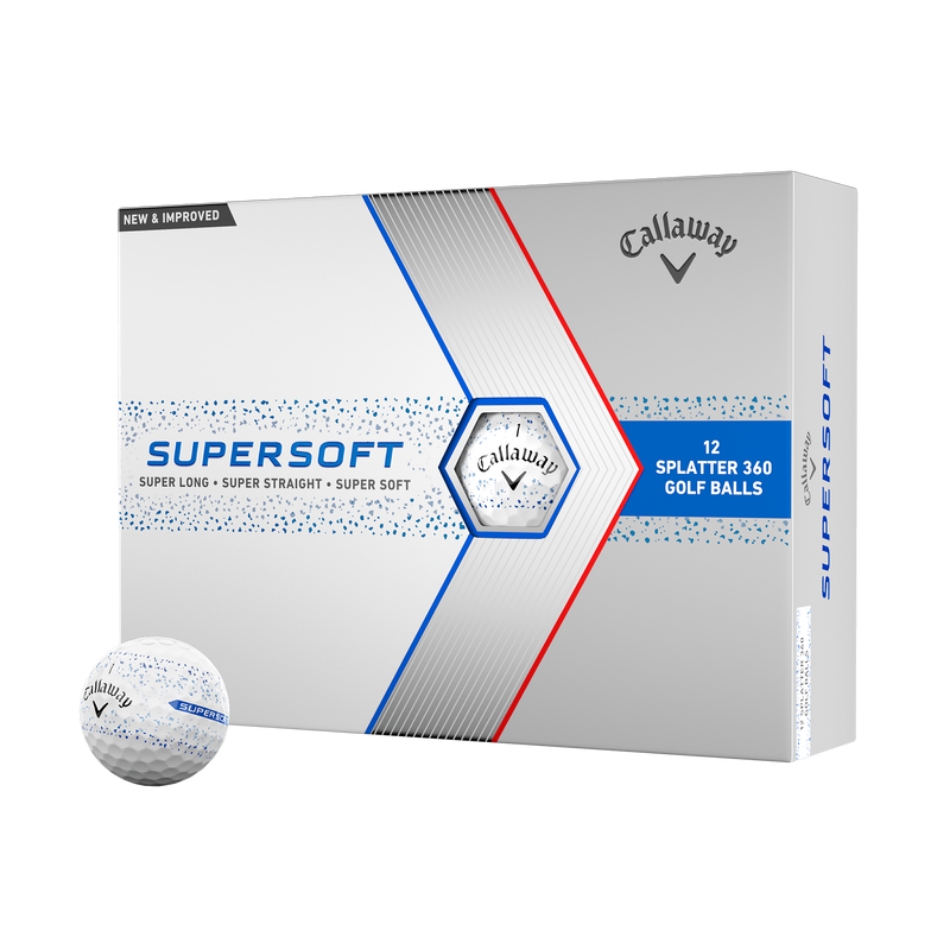Picture of Callaway Supersoft Splatter 360 Golf Ball ( 12 )